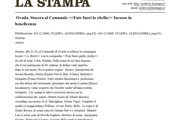 la stampa 03 12 08